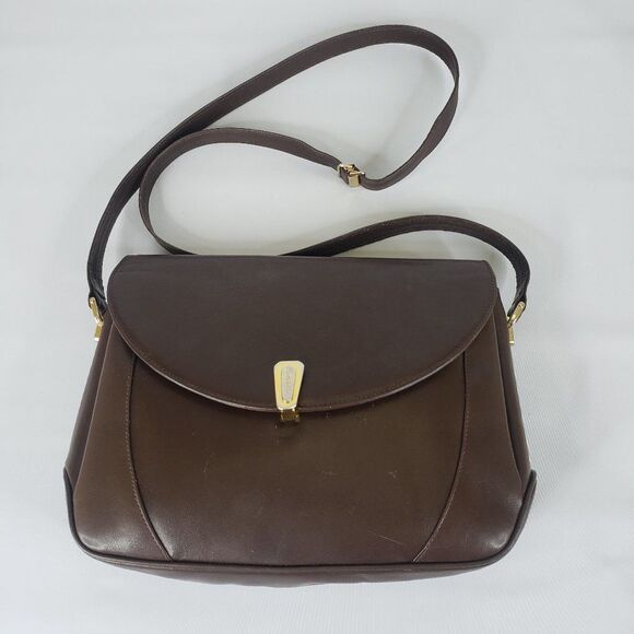 Bally Brown Made in Italy Messenger Crossbody Bag - Picture 1 of 15